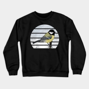 Great Titmouse Bird Illustration Crewneck Sweatshirt